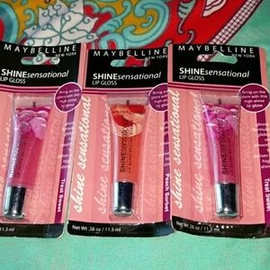 Maybelline shine sensational lip gloss 3x .38 oz